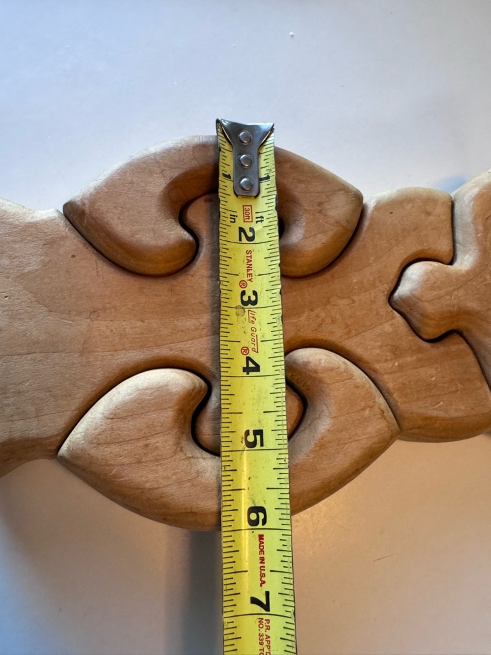 Vintage 70s Carved Wooden Owl Thick Brown Puzzle Table Accent - Picture 3 of 5